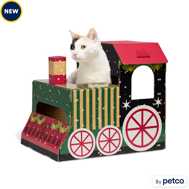 Merry Makings Train Holiday Cat Scratcher, 14.57" H, Large | Petco