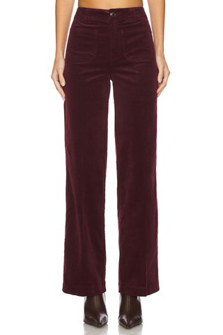 PAIGE Sasha Pant in Dark Oxblood from Revolve.com | Revolve Clothing (Global)