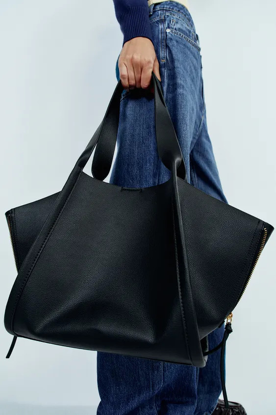 TOTE BAG WITH ZIPS | Zara UK