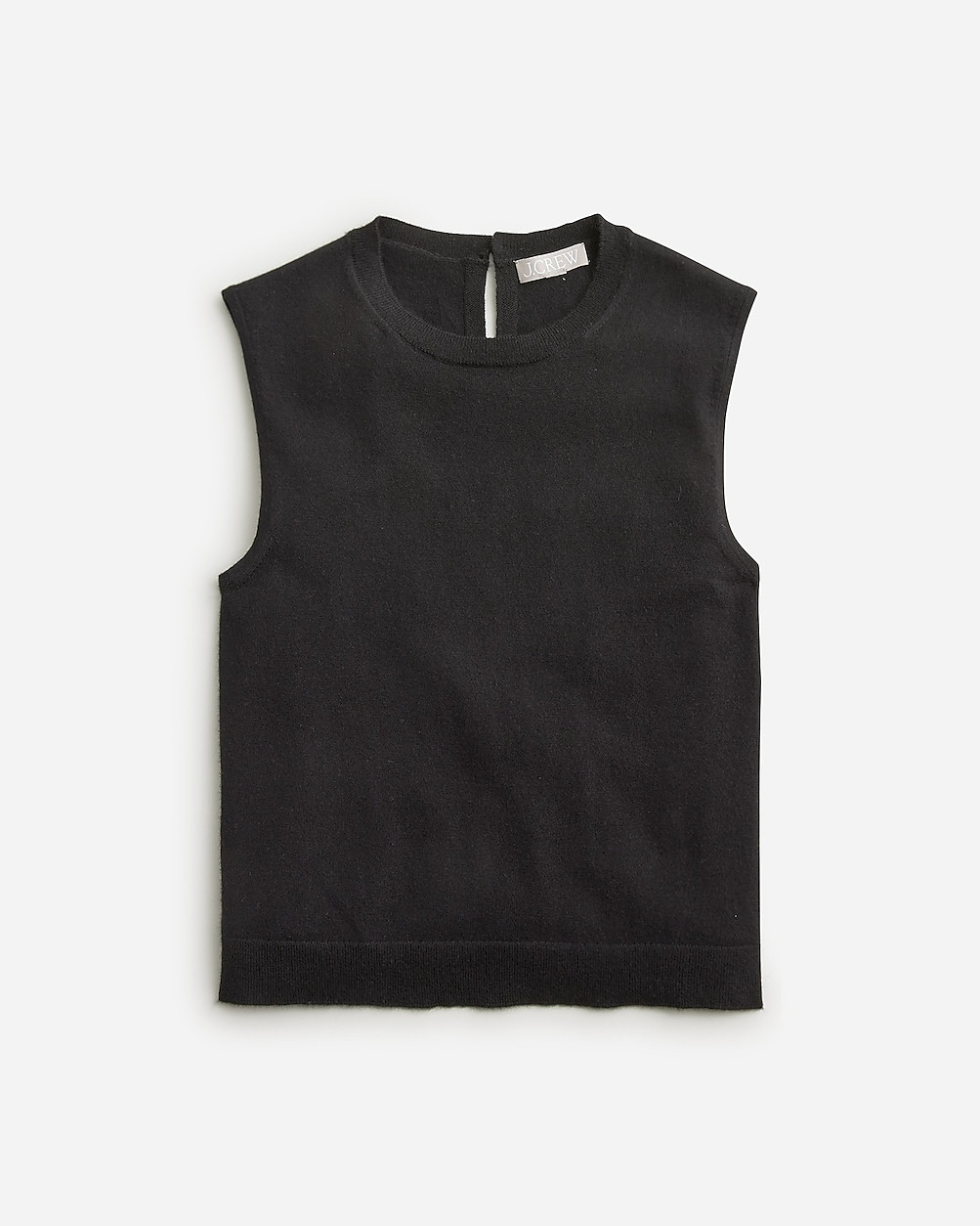 Featherweight cashmere-blend cropped sweater shell | J. Crew US