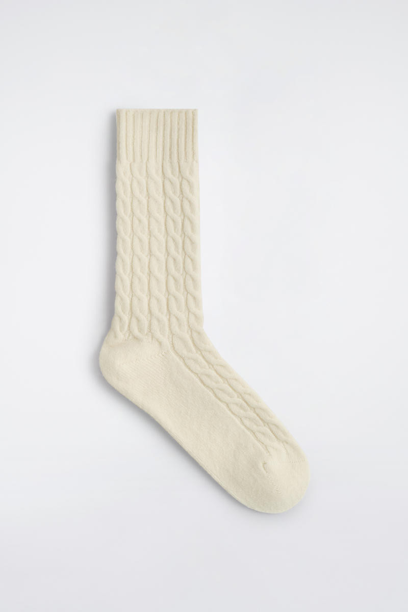 Cable-Knit Wool Socks | COS UK