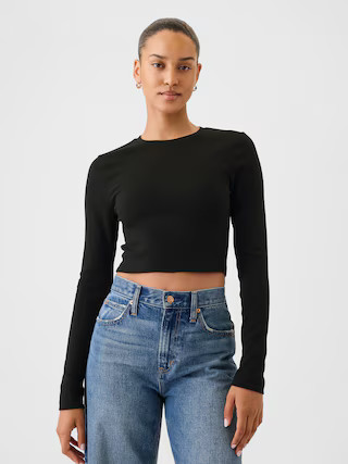 Modern Rib Cropped T-Shirt | Gap (US)