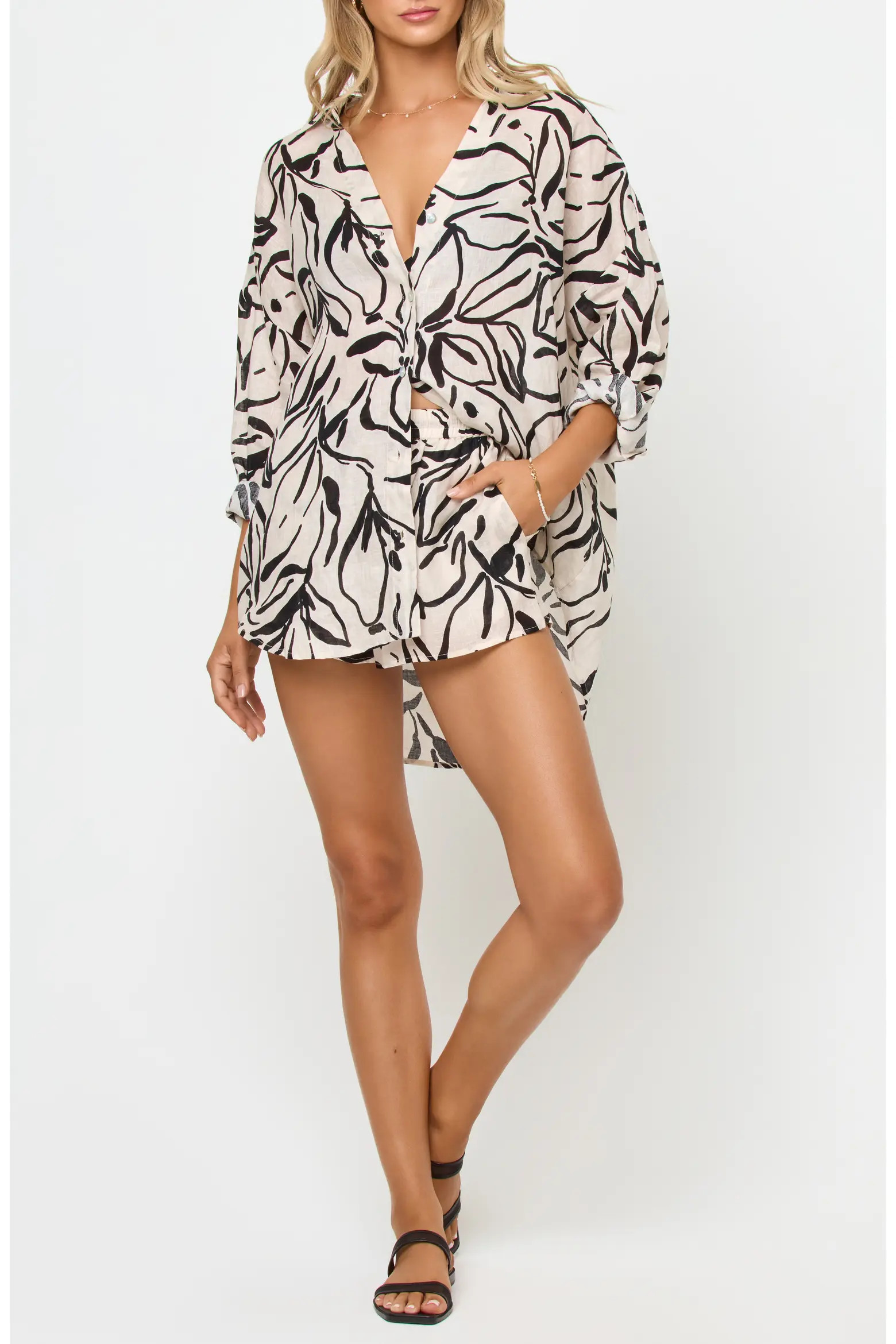 Rio Linen Cover-Up Tunic (Women) | Nordstrom | Nordstrom