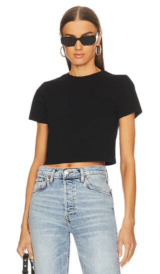 RE/DONE x Hanes Micro Tee in Black. - size L | Revolve Clothing (Global)