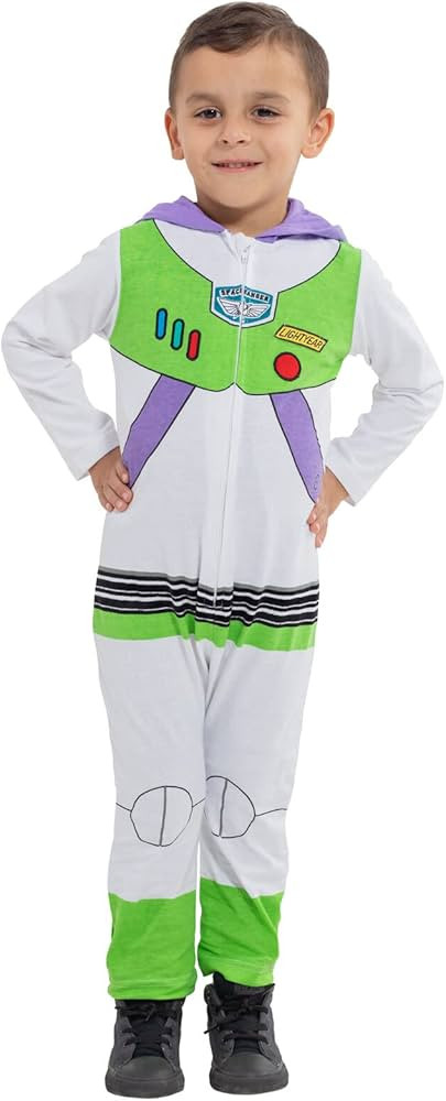 Disney Pixar Toy Story Buzz Lightyear Baby Zip Up Cosplay Costume Coverall Newborn to Toddler | Amazon (US)