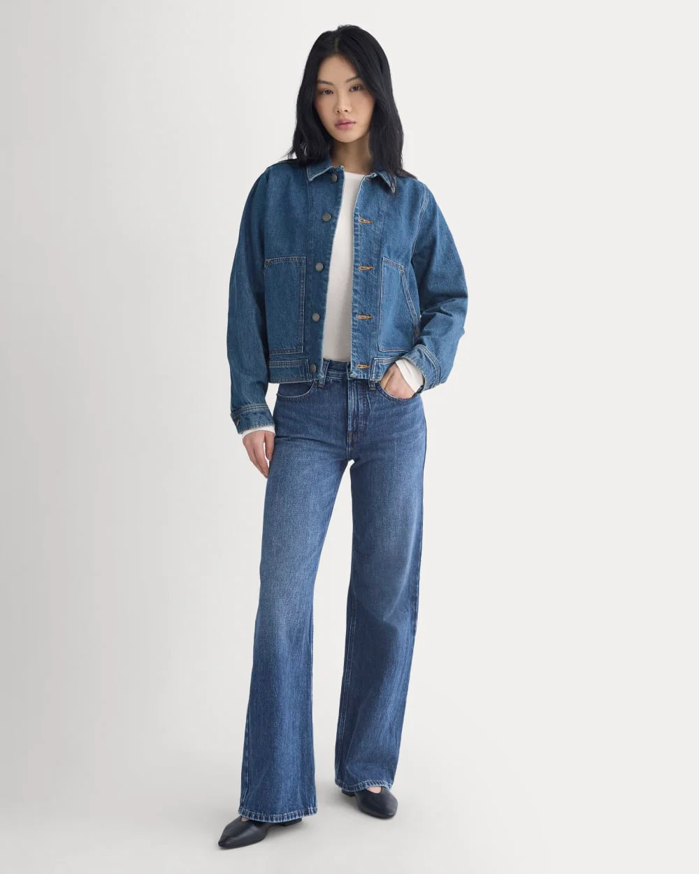 Denim Chore Jacket | Mid Indigo | Everlane