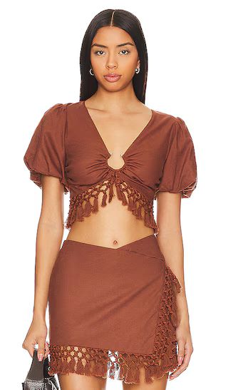 Lexi Top in Chocolate Brown | Revolve Clothing (Global)