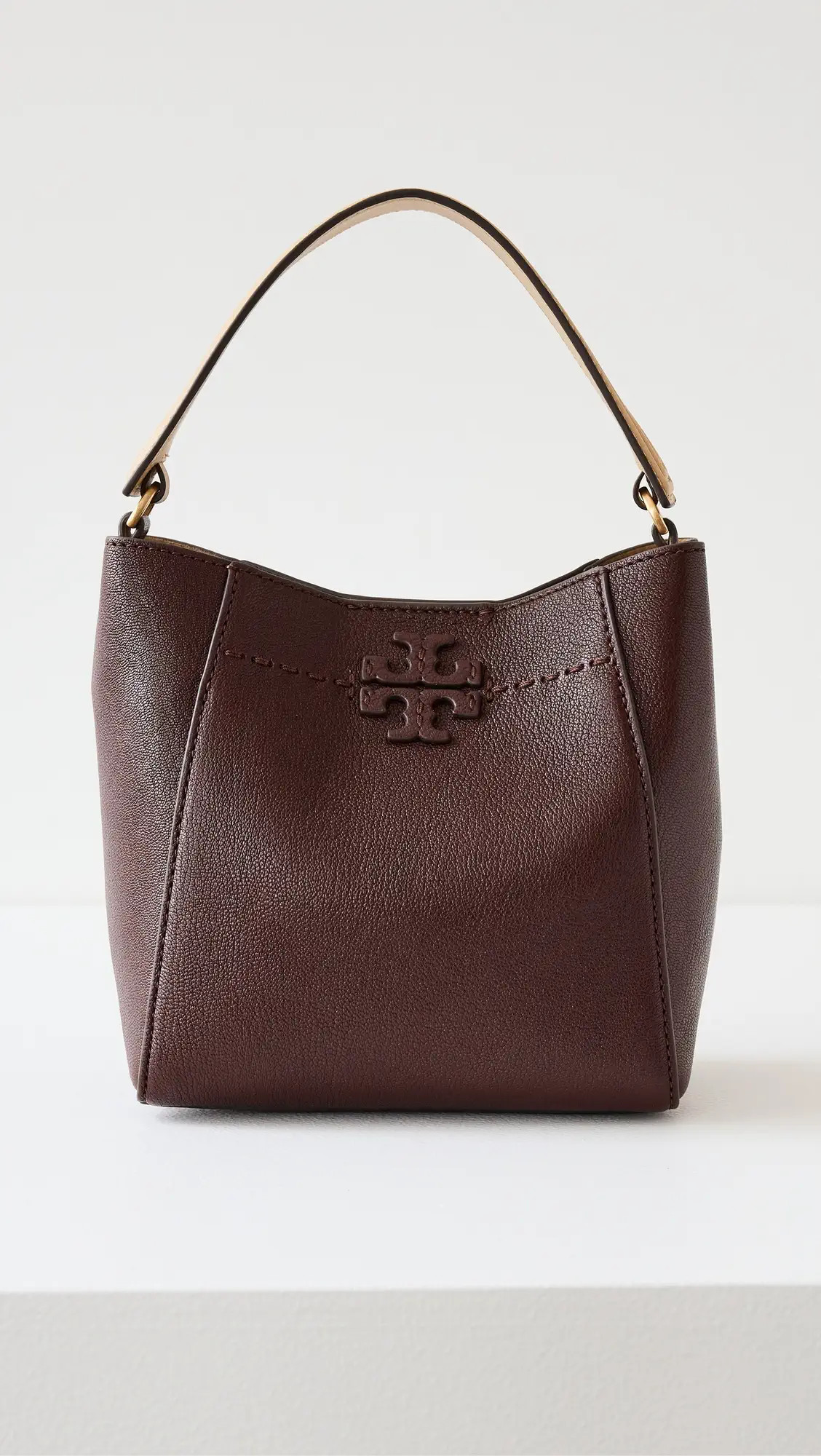 Tory Burch Mcgraw Textured Small Bucket Bag | Shopbop | Shopbop