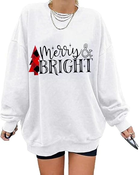 Women's Oversized Sweatshirt Los Angeles California Crewneck Long Sleeve Casual Loose Pullover Tops | Amazon (US)