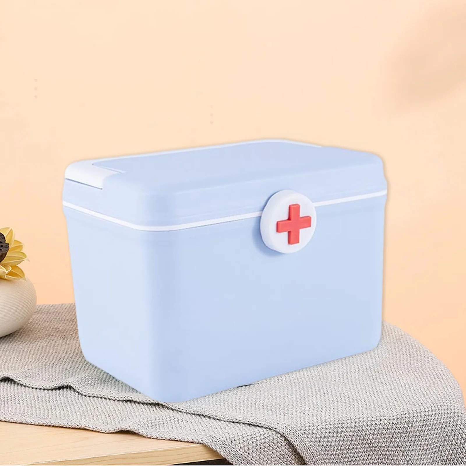 Vadktai First Aid Box Organizer Empty 8" Vintage First Aid Kit Tin Metal Medical Box - First Aid ... | Walmart (US)
