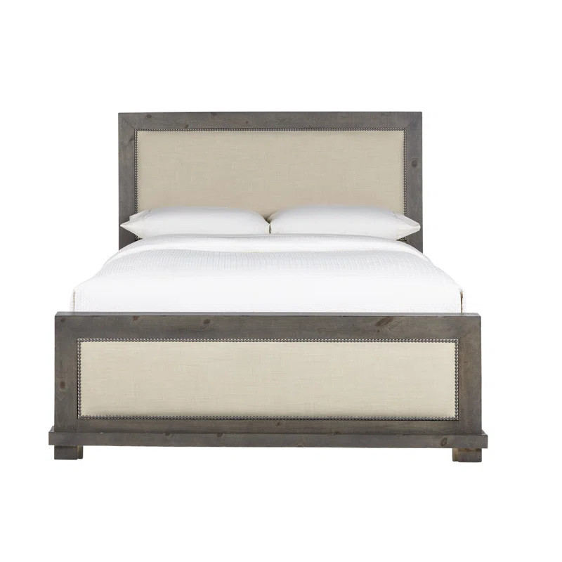 Lockridge Solid Wood and Upholstered Standard Bed | Wayfair North America