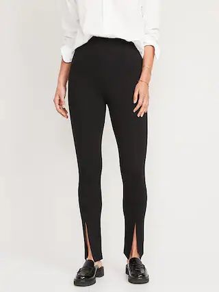 Extra High-Waisted Stevie Split-Front Skinny Pants for Women | Old Navy (US)