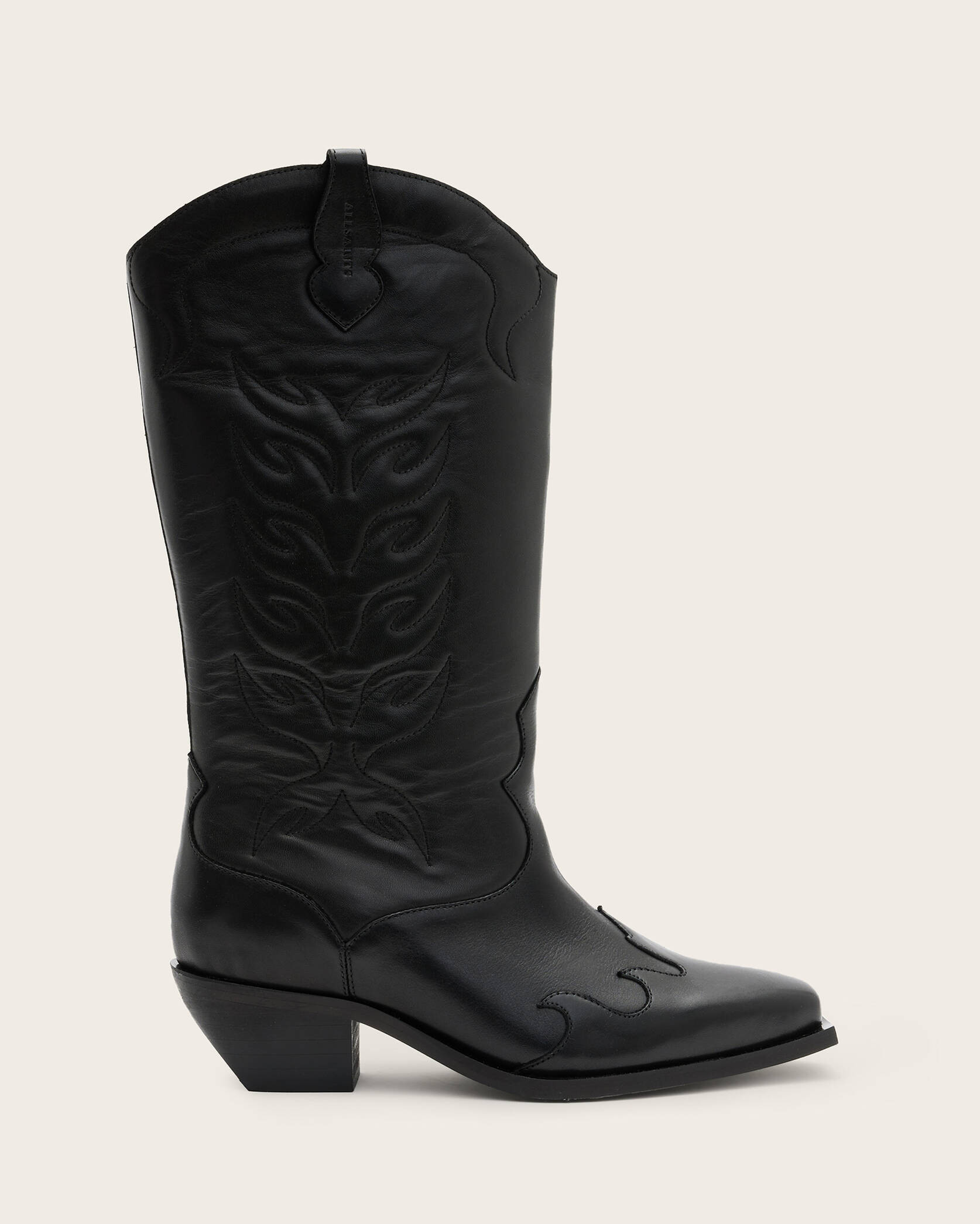 Dolly Western Leather Boots | AllSaints UK