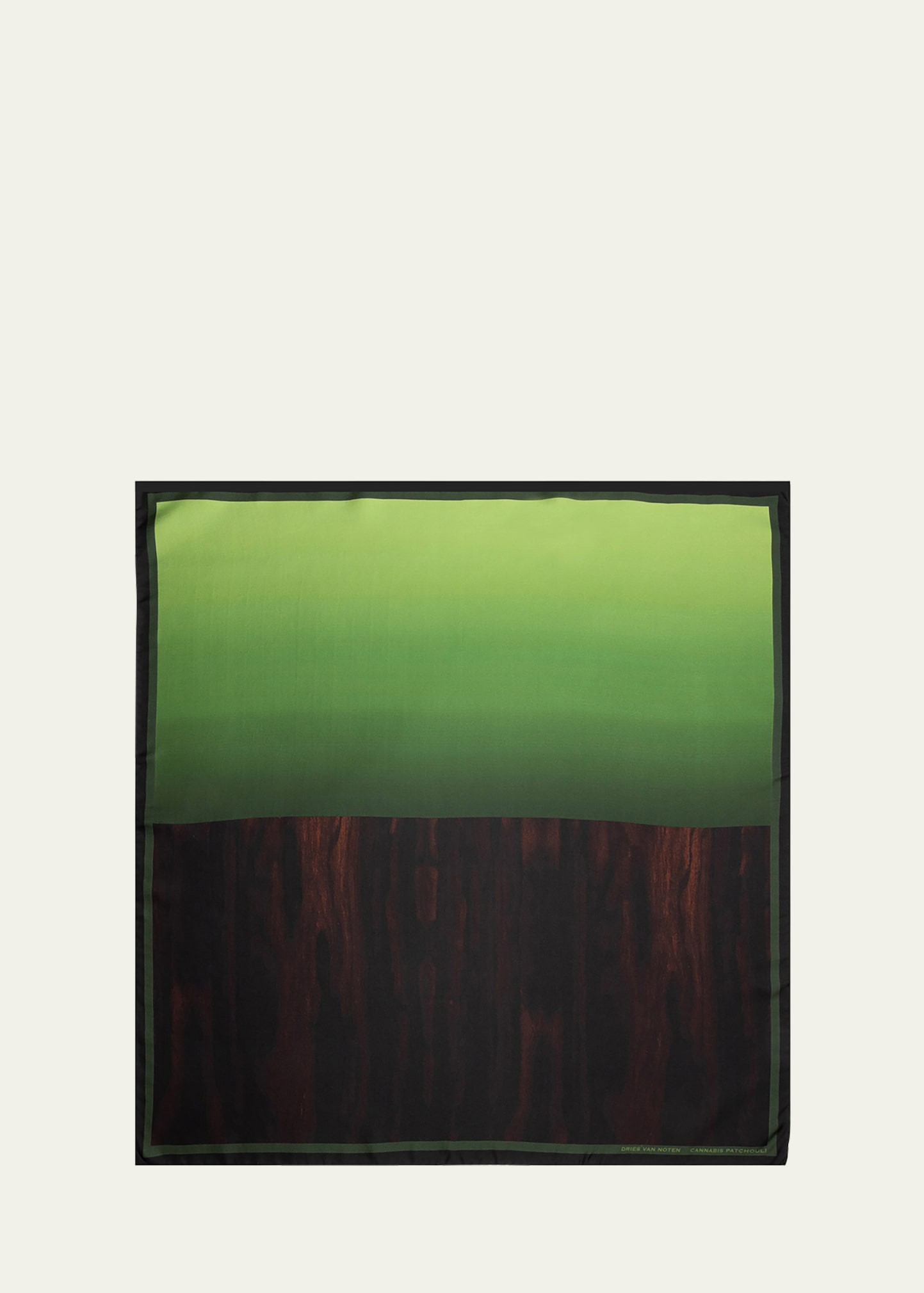 Dries Van Noten Cannabis Patchouli Silk Foulard | Bergdorf Goodman