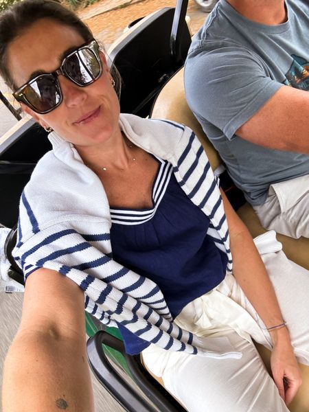 Nautical vibes for summer! #jcrew #classicstyle #navyblue #stripes
