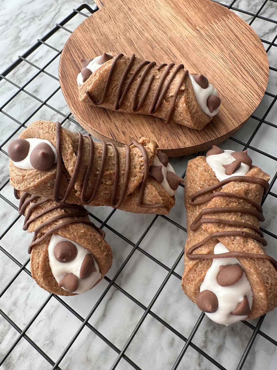 Peanut Butter Cannoli Dog Treats 4 Pack - Etsy | Etsy (US)