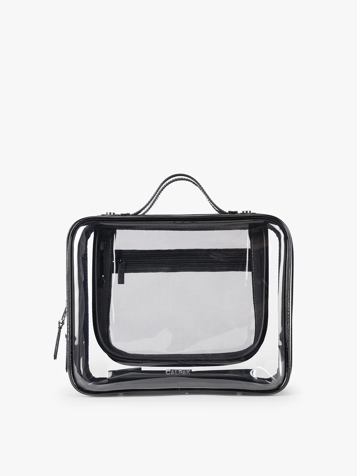 Large Clear Cosmetics Case | Glazed Black | CALPAK | Luggage & Travelware | CALPAK