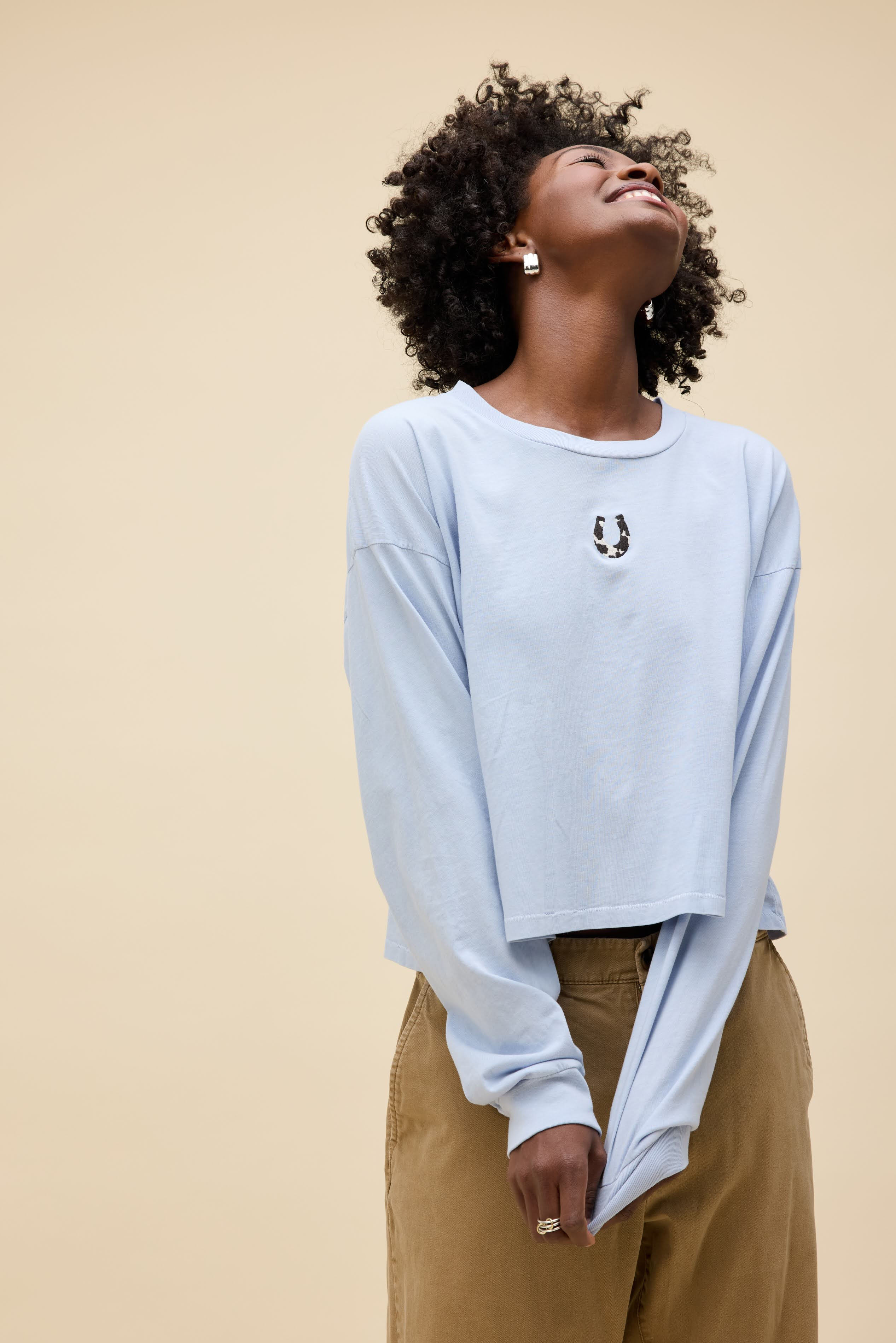 Cow Pattern Horseshoe Meet & Greet Long Sleeve | Daydreamer