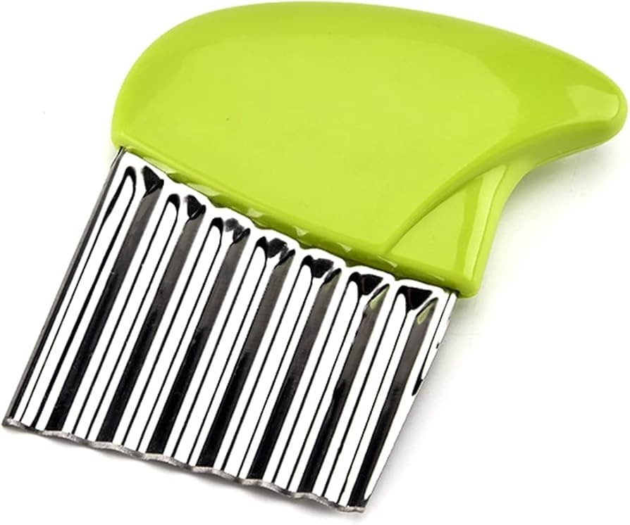 Amazon.com: Crinkle Cutter Stainless Steel Potato Carrot Chip Vegetable Crinkle Wavy Chopper Cutt... | Amazon (US)