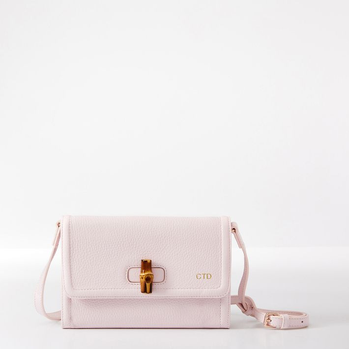 Emily Bamboo Leather Convertible Clutch | Mark and Graham