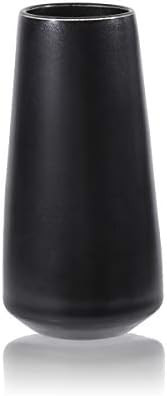 Ceramic Flower Vase for Home Décor Office Decoration, 6 Inch, Matte Black | Amazon (US)