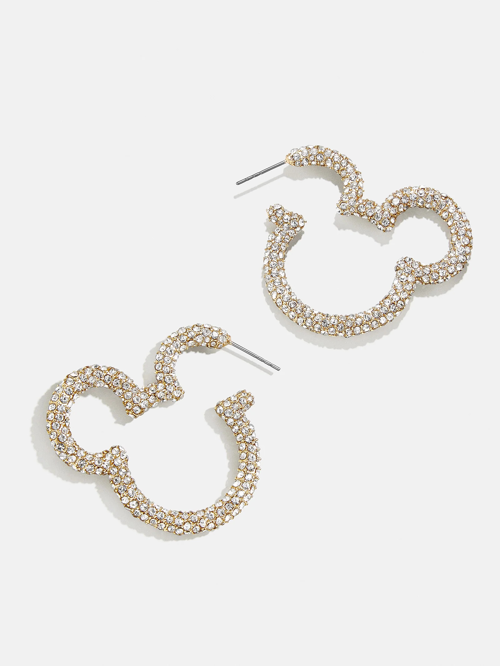 Mickey Mouse Disney Essential Hoop Earrings - Pavé | BaubleBar (US)