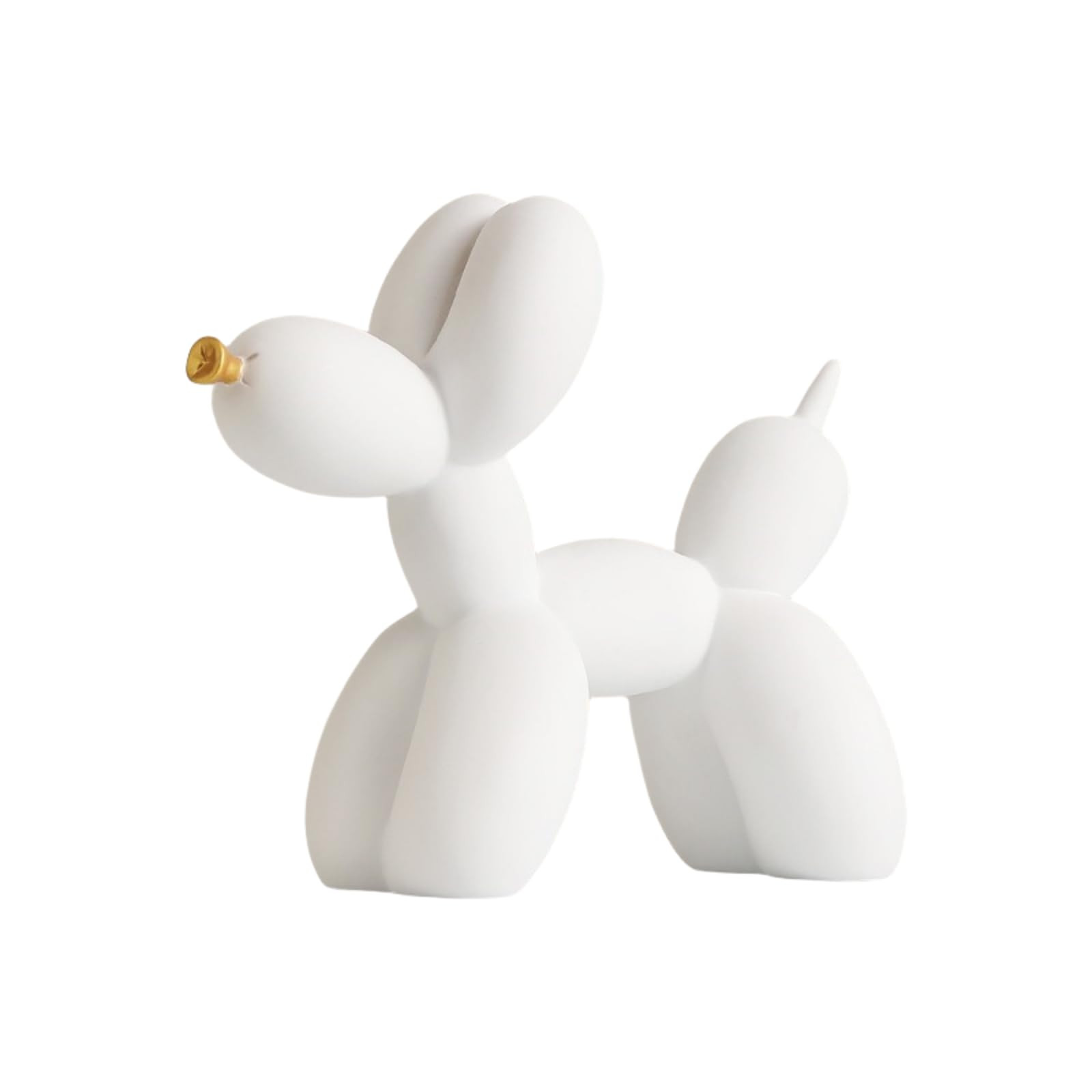 Gold Mouth Balloon Dog Sculpture,Minimalist Resin Statue for Living Room, Bedroom and Office, 23 ... | Amazon (UK)