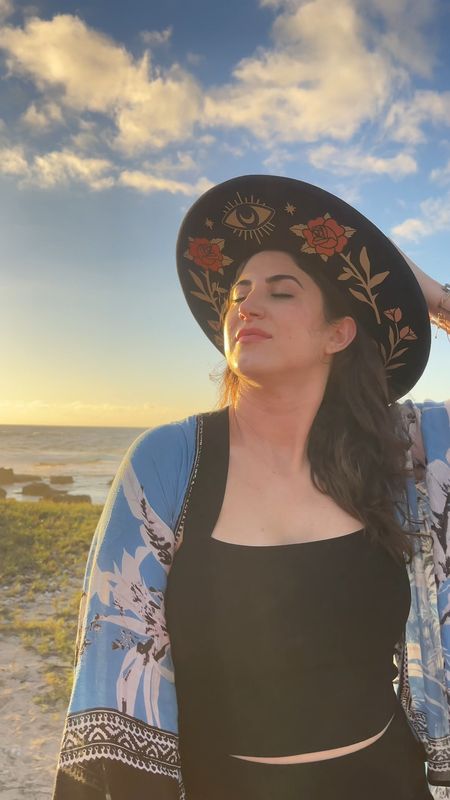 Free as the wind and the sand in my @wildasheckshop hat made from 100% Australian Wool hat with an artistic touch applied by hand on the inner brim. 

#wildasheck #hats #hatcollector #ad #wildasfree

#LTKGiftGuide #LTKVideo