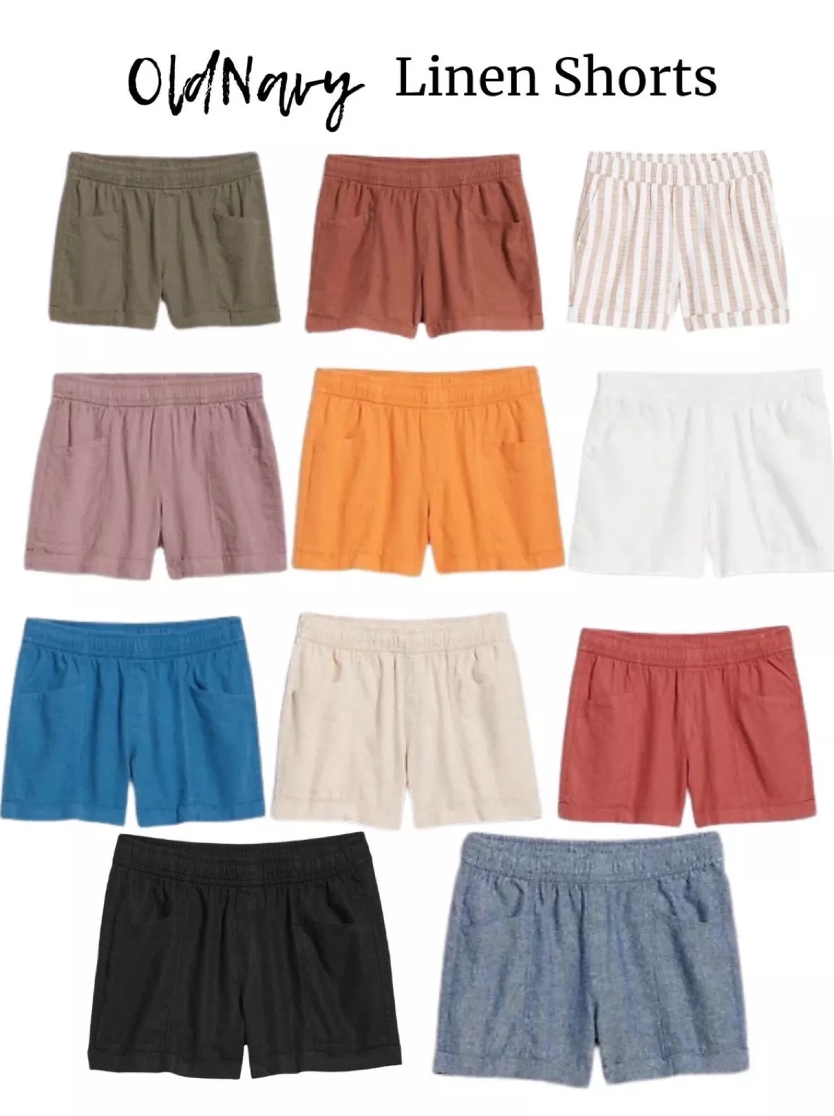 High Waist Linen Shorts curated on LTK