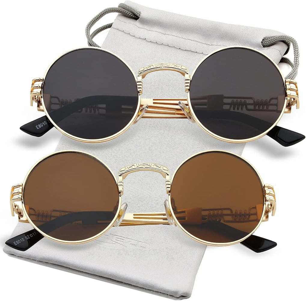 2 Pack (Gold/Grey + Gold/Brown) | Amazon (US)