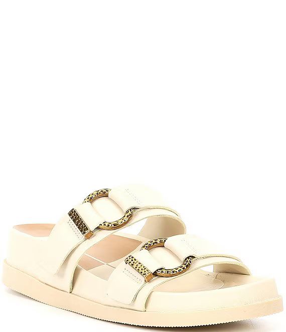 Dolce Vita Soya Leather Buckle Detail Footbed Chunky Sandals | Dillard's | Dillard's