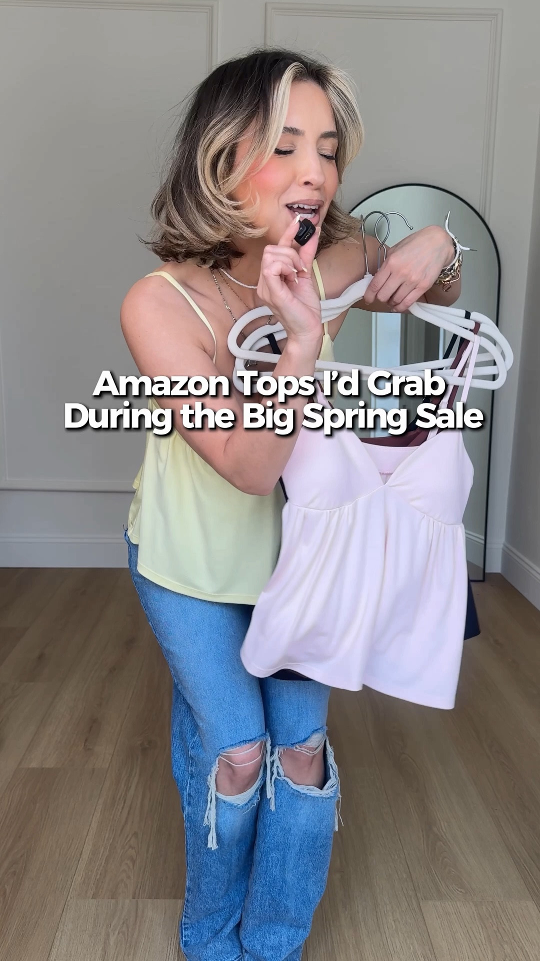 The perfect spring & summer tops ALL ON SALE for Amazon’s BIG SPRING SALE 👏🏼💕

Wearing small in everything! 
Size 28 in jeans 

#LTKootd #LTKU #LTKSaleAlert