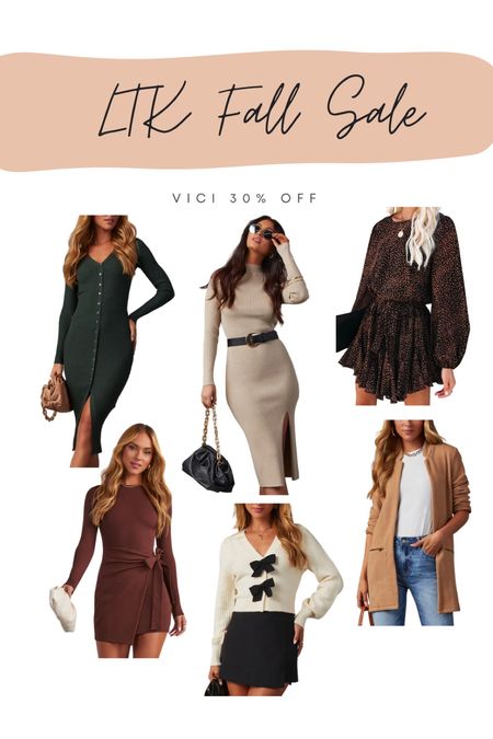 LTK Fall Sale - Vici 30% off

fall outfit, fall dresses, sweater dress, long sleeve midi dress, camel coat, wrap dress, bow sweater

#LTKsalealert #LTKSeasonal #LTKSale