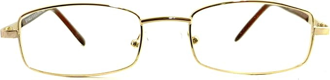 VINTAGE Rectangle Metal Optical Frame Unisex Clear Lens Eye Glasses | Amazon (CA)
