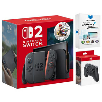 Switch 2 Mario Kart World Bundle with Pro Controller and MightySkins Code | Macy's