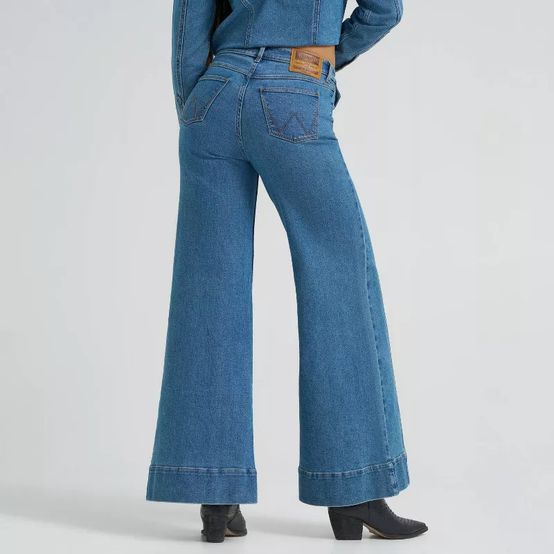 Wrangler Women's High-Rise Wide-Leg Jeans - Forever Wash 16 | Target