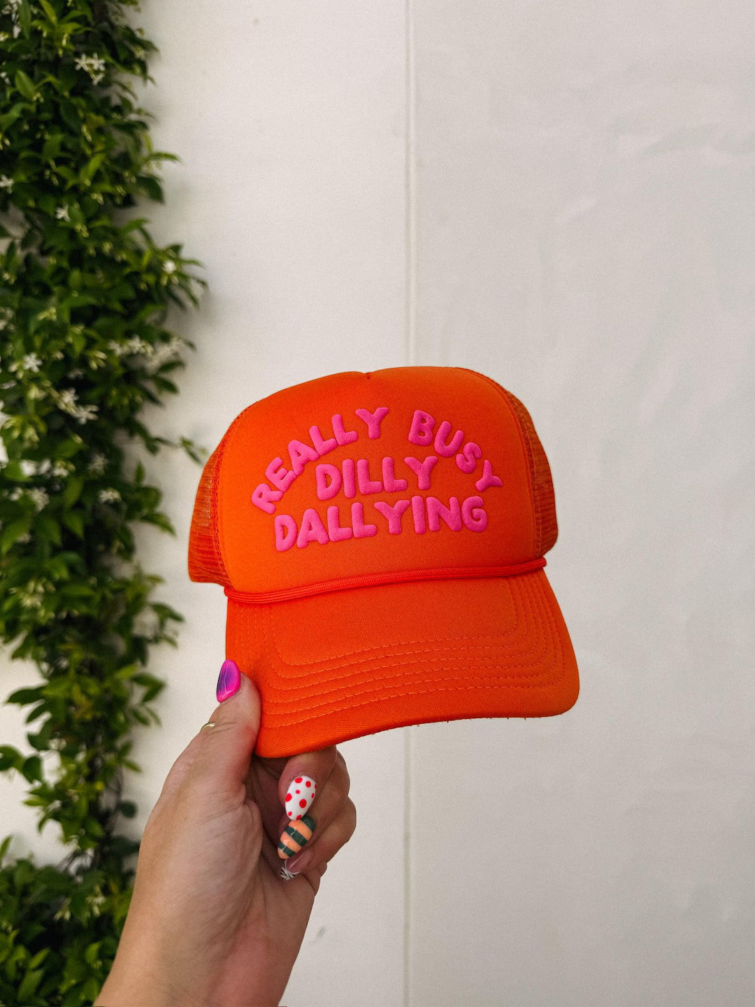 ETTA OG | Dilly Dallying Trucker Hat - Orange - Etsy | Etsy (US)