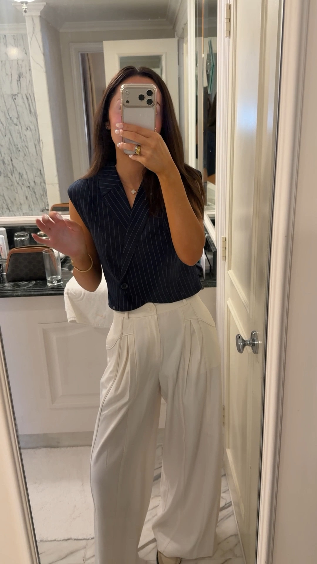 Size 8 in both! Trousers run a little big

#LTKworkwear #LTKstyletip #LTKspring