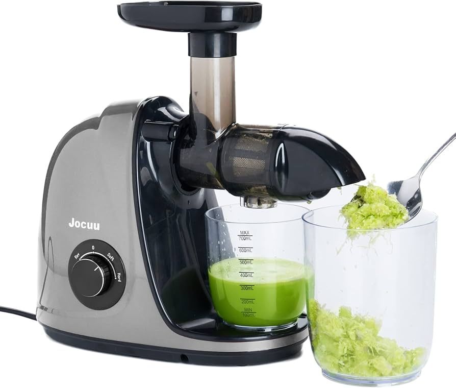 Jocuu Slow Masticating Juicer with 2-Speed Modes - Cold Press Juicer Machine - Quiet Motor & Reve... | Amazon (US)