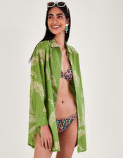 Palm Print Beach Shirt Green | Monsoon (UK)