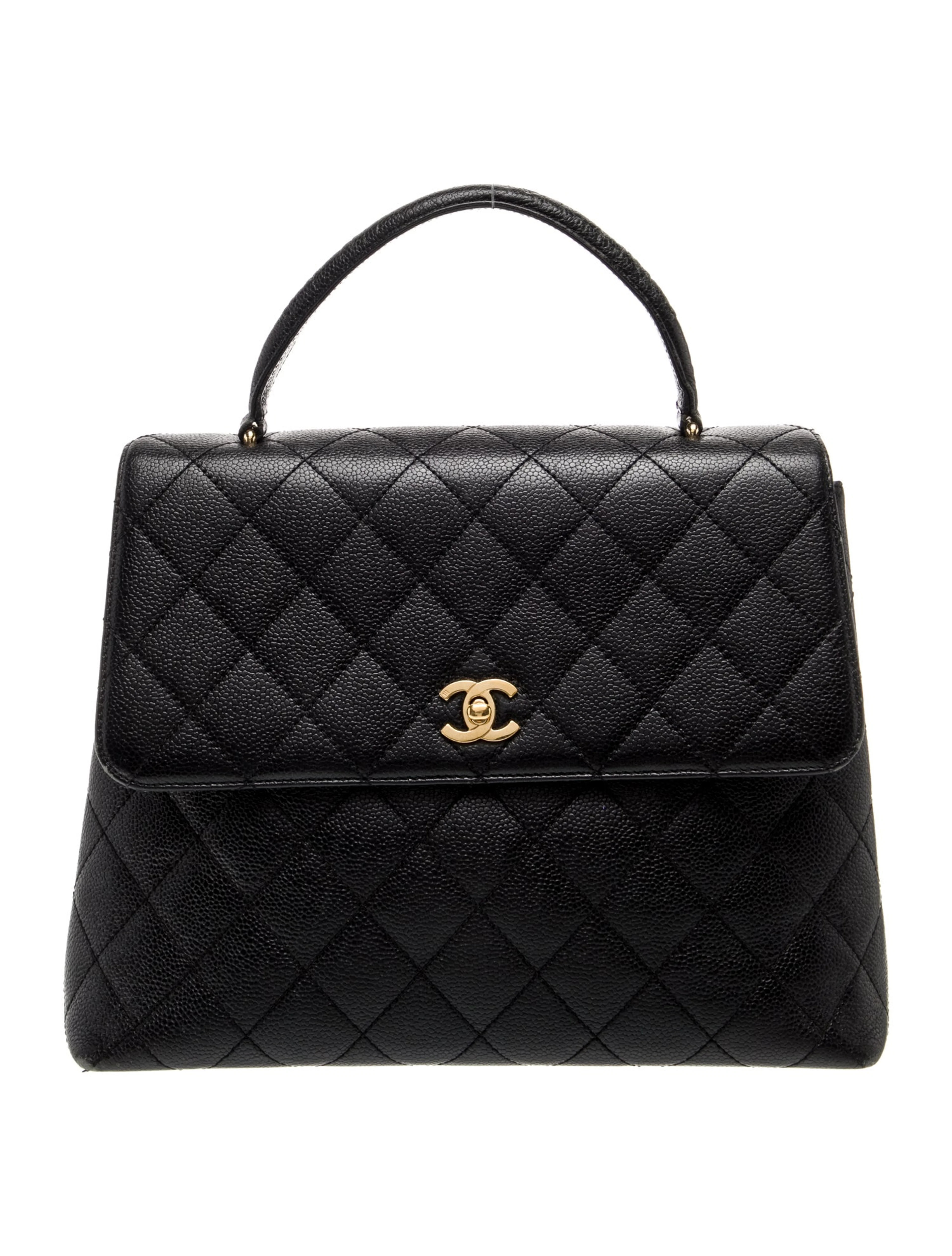 Caviar Kelly Handle Bag | The RealReal