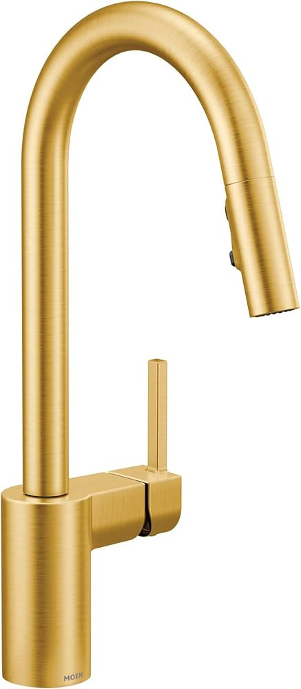 Moen Align Brushed Gold One-Handle Modern Kitchen Pulldown Faucet with Reflex Docking System and ... | Amazon (US)