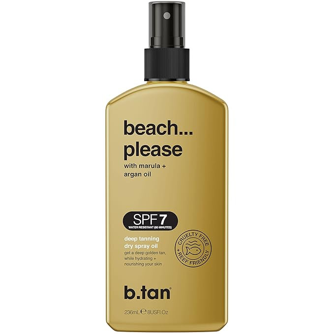 b.tan SPF 7 Deep Tanning Dry Spray | Beach... Please Tanning Oil - Get a Deep Bronze & Golden Tan... | Amazon (US)
