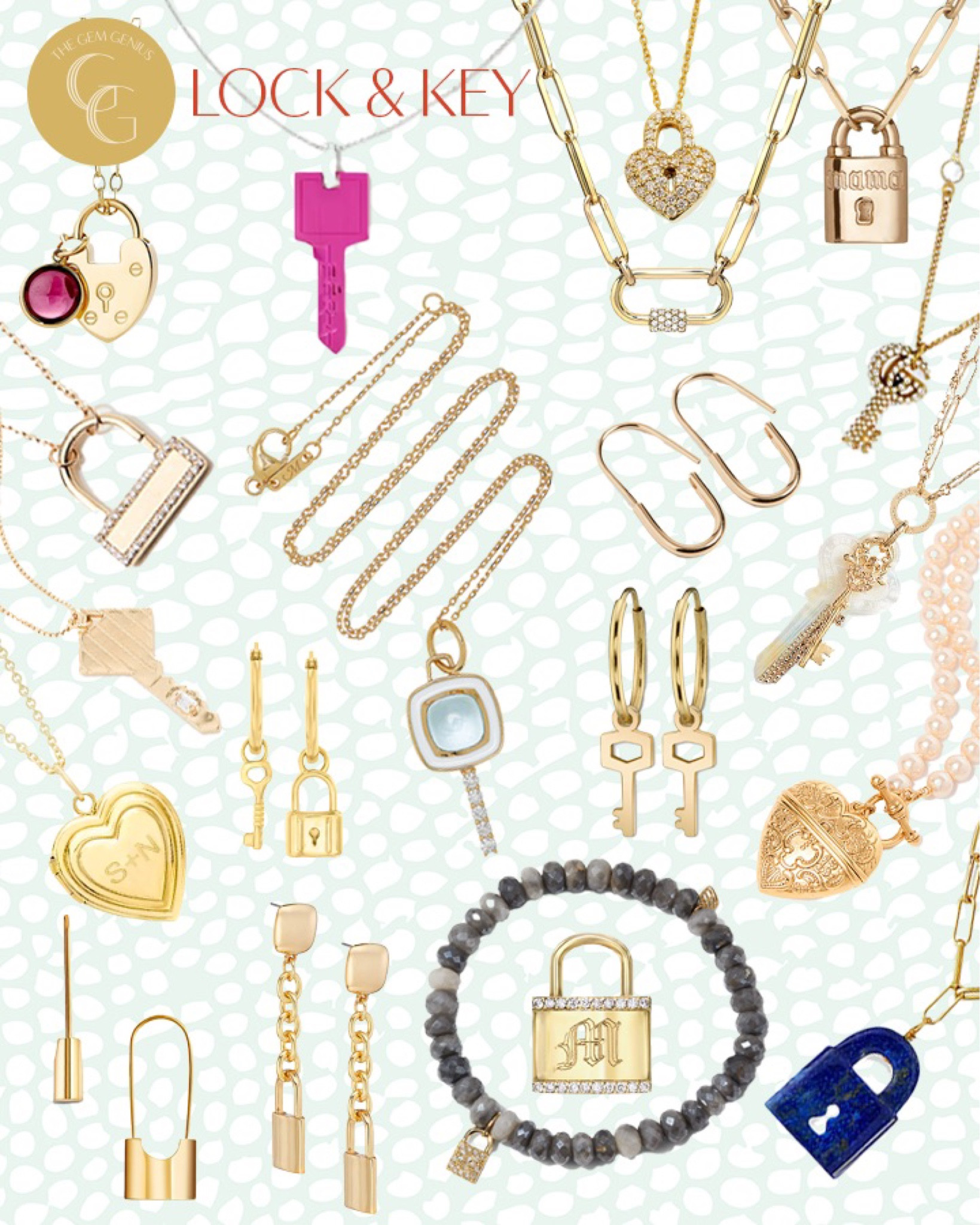 Lock & Key // Open the lock and find a key to your heart! Make sure your heart is in safe hands!

#thegemgenius #gemgenius #jewelry #jewels #jewelryaddict #gemstones #locks #onlineshop #shopsmall #womenownedbusiness #smallbusiness #smallbusinessowner #onlinebusiness #womenowned #earrings #necklace #bracelet #braceletstacks #rings #accessories #womensstyle #womensfashion #instajewelry #jewelrygram #designerjewelry #statementjewelry #statementearrings #fashionjewelry

#LTKU #LTKSale #LTKSeasonal