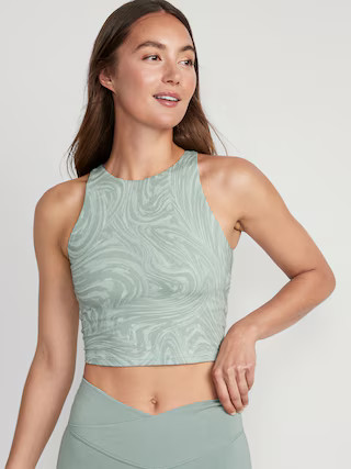 Light Support PowerChill Longline Sports Bra Tank for Women | Old Navy (US)