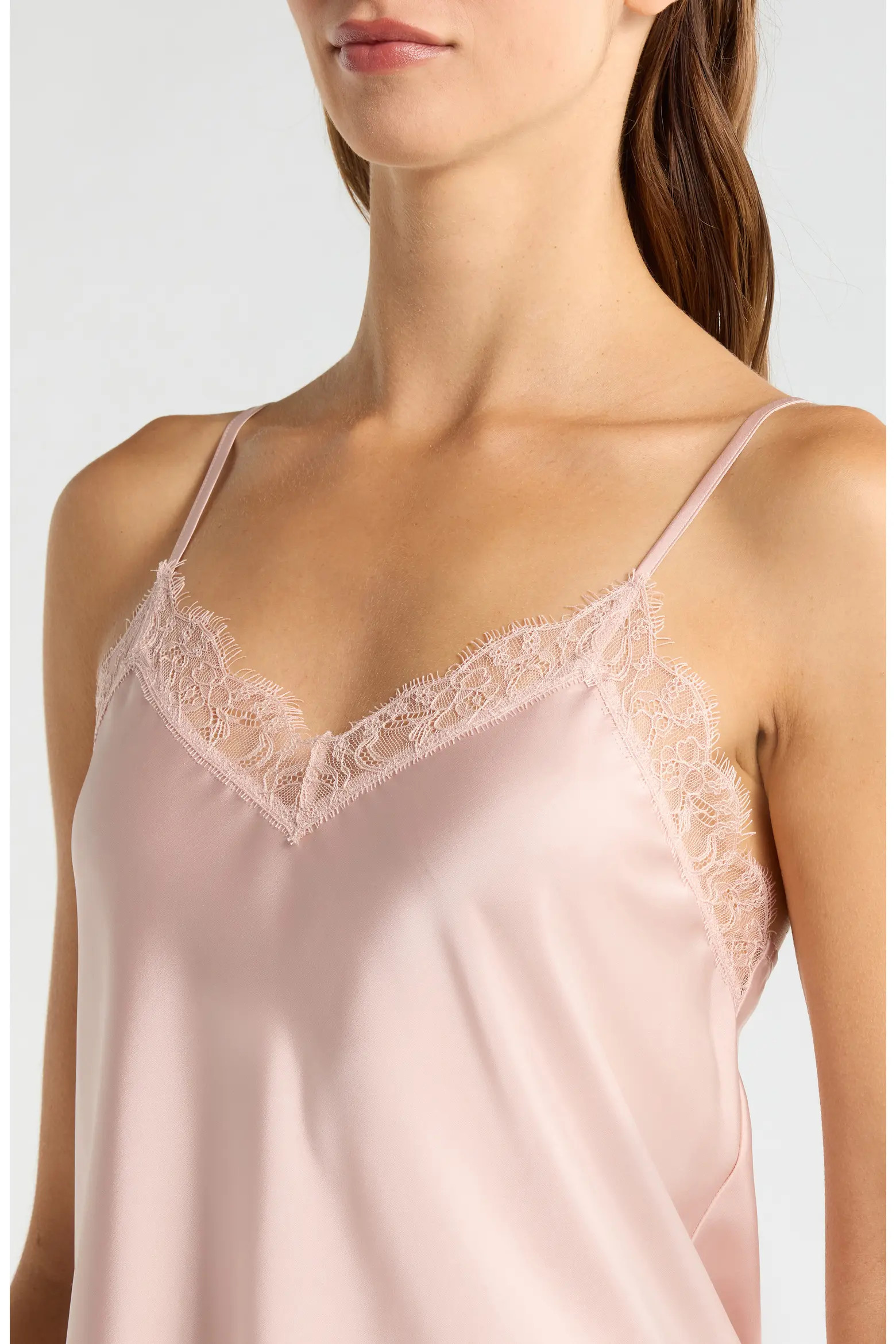 Nordstrom Scalloped Lace Trim Satin Camisole (Women) | Nordstrom | Nordstrom
