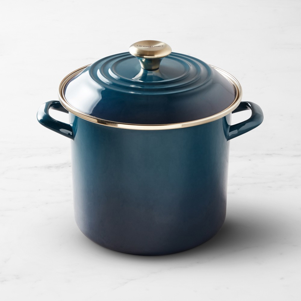 Le Creuset Enameled-Steel Stock Pot with Stainless-Steel Knob | Williams-Sonoma