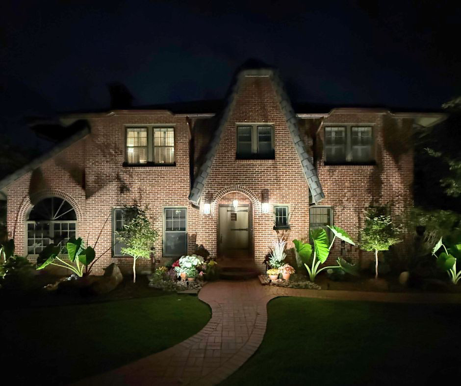 My beautiful backyard landscape lighting thanks to my wonderful son Scott and his fiancé Rick!  

 
