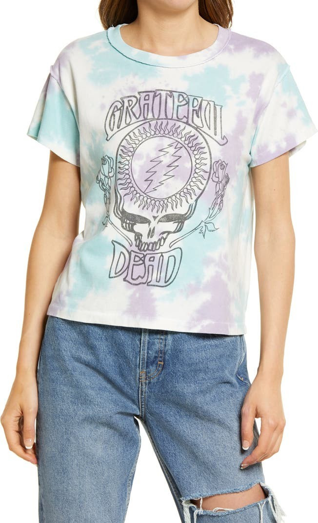 Women's Grateful Dead Sky Tie Dye Reverse Graphic Tee | Nordstrom | Nordstrom