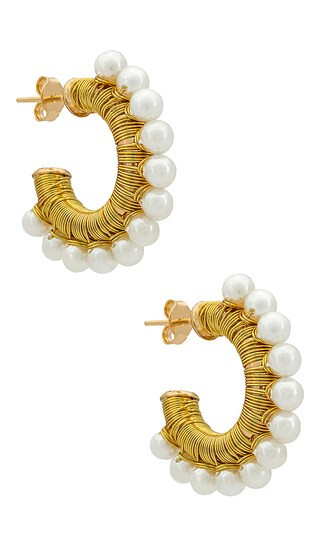 Mini Capri Hoops in Gold | Revolve Clothing (Global)